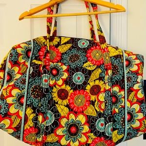 Vera Bradley travel bag with flowers